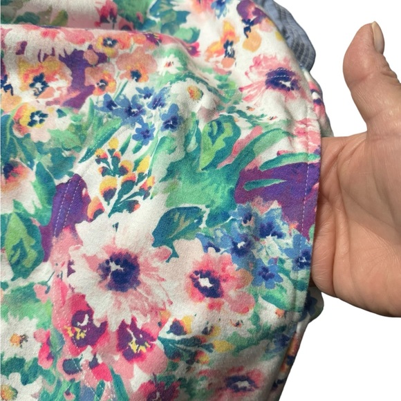 Miss Elaine Short Sleeve Floral Short Nightgown. Size L. EUC - Picture 3 of 6